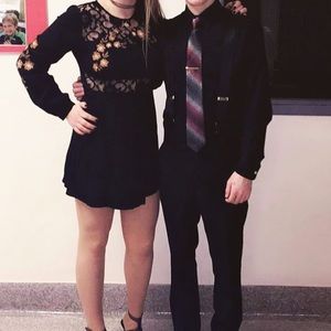 Black long sleeve dress